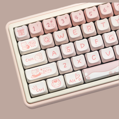 Kawaii Bunny keyboard keycaps