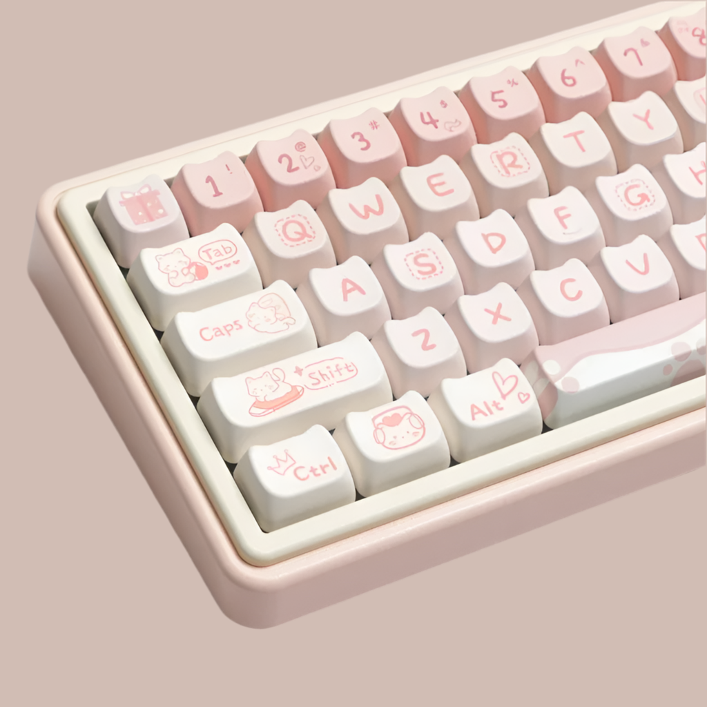 Kawaii Bunny keyboard keycaps