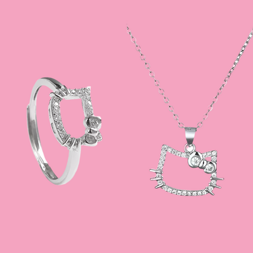 Original Sanrio Hello Kitty Necklaces & Ring Gift