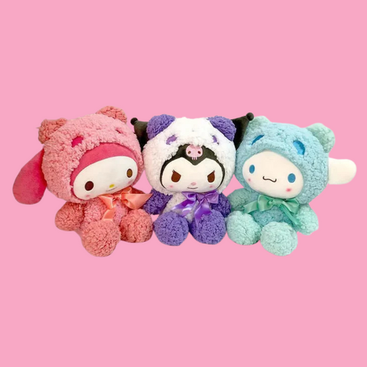 Sanrio Kuromi Plush Soft Stuffed Bear Dolls